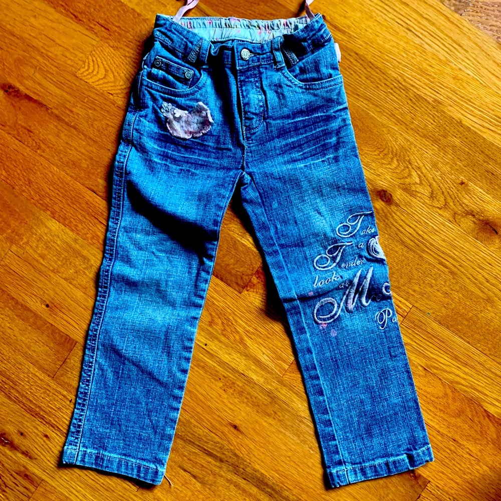 Girls Pampolina Designer Jeans Size 4T